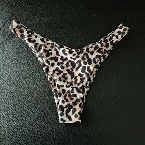 Shein Leopard Bikini Bottoms, Size Large